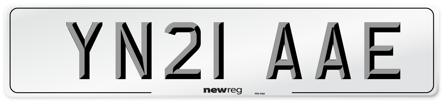 YN21 AAE Number Plate from New Reg